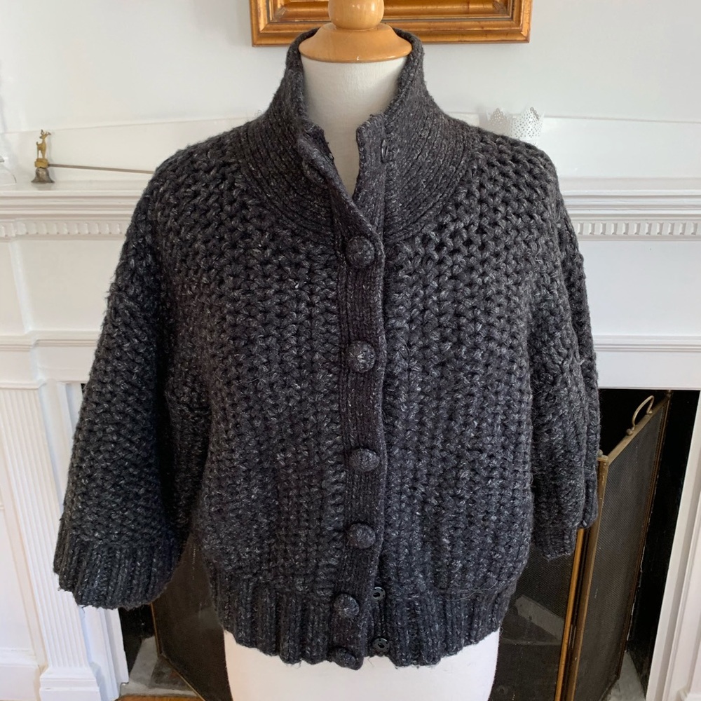 MAX STUDIO chunky high collar sweater